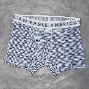American Eagle Outfitters Men's Boxer Briefs - Navy and White Stripes